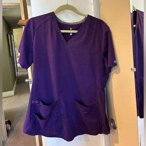 Med Couture purple scrubs size Large